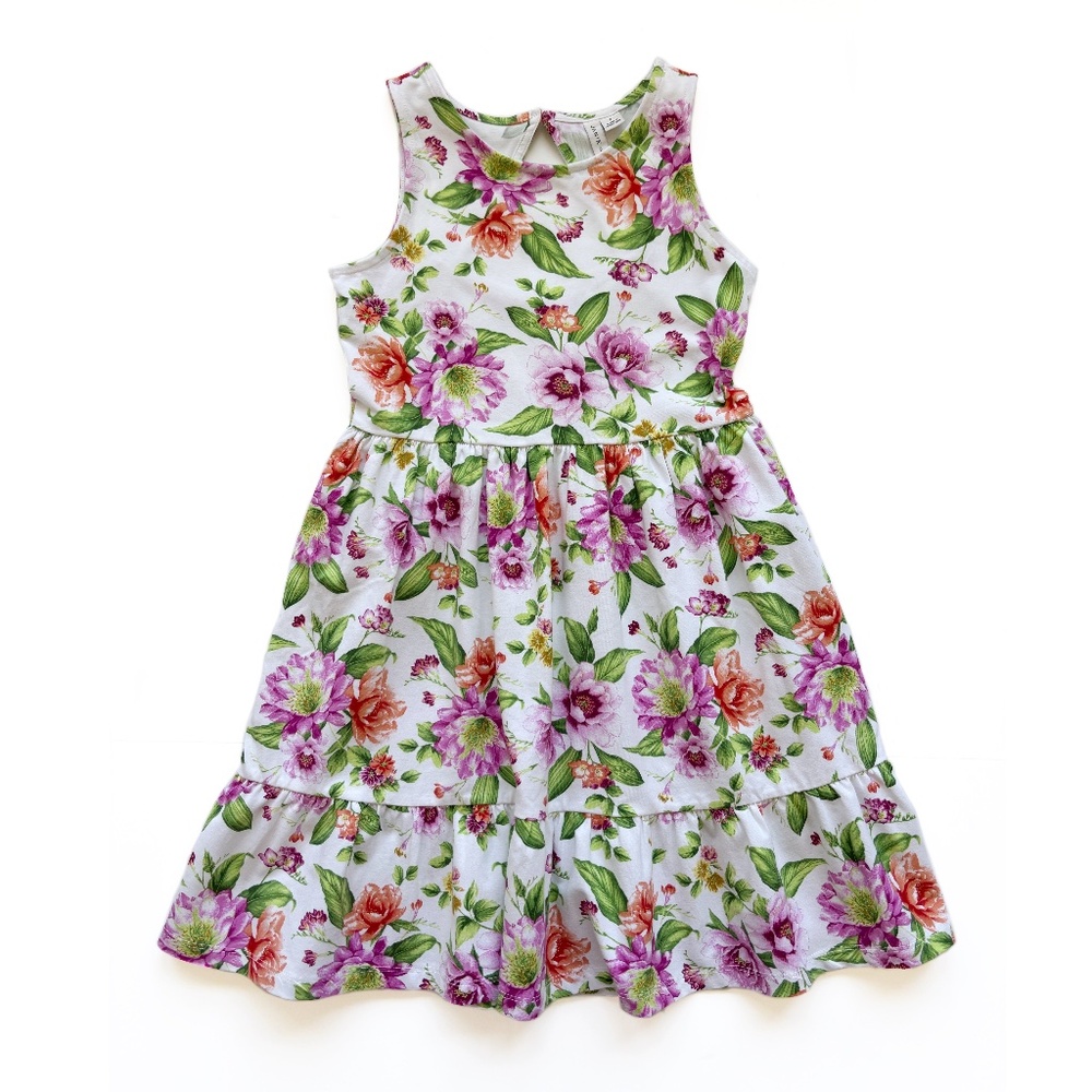 Pink & Green Floral Sundress